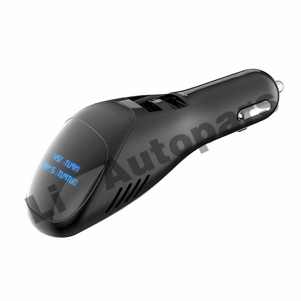 

car air purifier car mobile charger digital display oxygen bar negative ion purifier smoke lighter