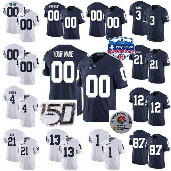 

penn state nittany lions college football jerseys mens john dunmore jersey ta'quan roberson ricky slade journey brown stitched custom, Black