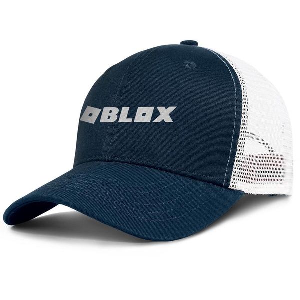 Womens Mens Plain Adjustable Roblox Logo Rock Punk Cotton Cricket Cap Summer Hats Flat Top Hat Airy Mesh Hats For Men Women Custom Fitted Hats Design - roblox blue hat