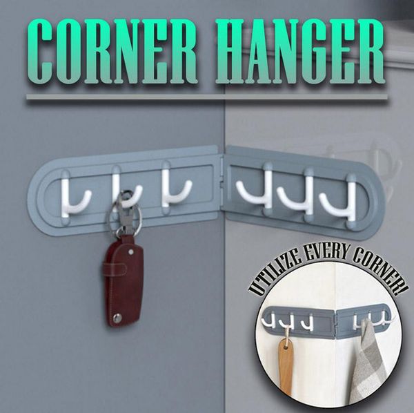 

уголок вешалка творческий уголок крюк складные 6 роу крючки кухня ванная комната ключевые одежды держатель настенные крючки для хранения кух