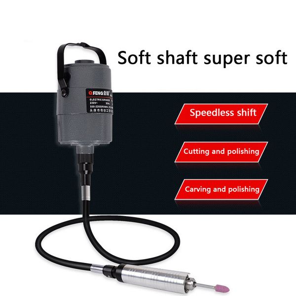

suspension hanging mill professional jade carving machine flexible shaft engraving root carved chuck handle electric drills