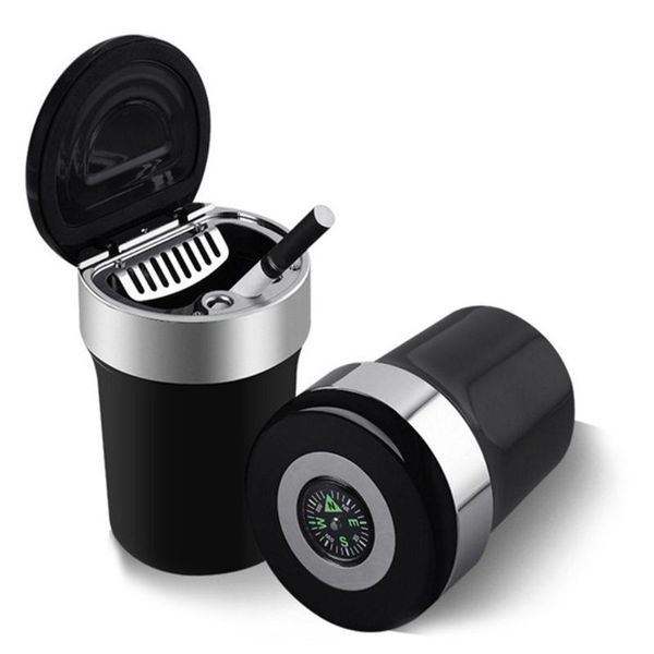 

car ashtray cup holder with blue led light indicator smokeless car cup holder