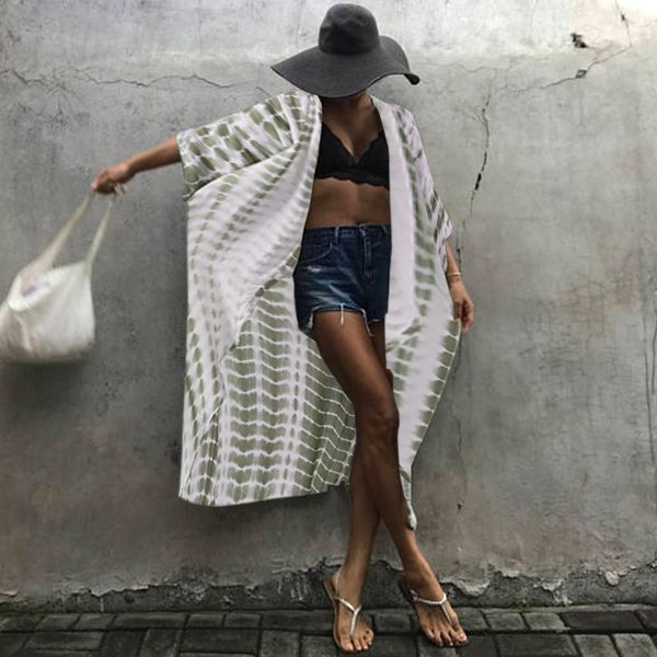 

старинные печатные кимоно накидка женские кардиганы блузка zanzea 2020 повседневная половина рукава рубашки женские длинные кардиганы плюс р, White