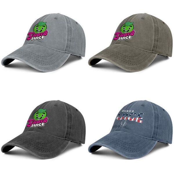 

guava juice logo denim baseball cap custom design your own uniquel hats america flag marble print, Blue;gray