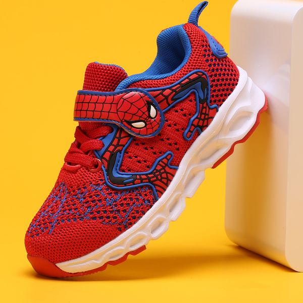 

2019 summer autumn kids shoes for boys sneakers children spiderman school sport child shoes boy breathable casual kids shoes, Black
