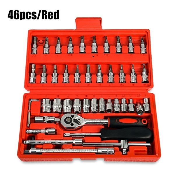 

46pcs/53pcs automobile motorcycle repair tool case ratchet wrench kit