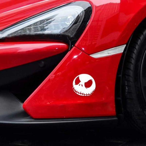 

car 1pc halloween pumpkin head horror car stickers reflective body decals