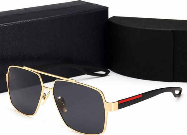 

retro polarized luxury mens designer sunglasses rimless gold plated square frame brand sun glasses fashion eyewear with case