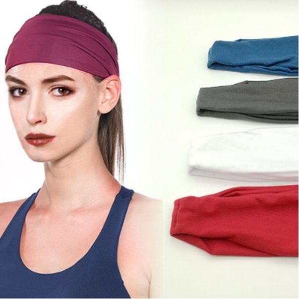 

спорт группа волос упругих йоги диапазон волосы мужчины и женщины идущих упражнений пот абсорбент глава группа эластичных литых цвета оголов, Silver