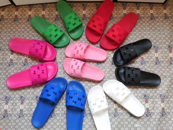 

new explosion models, 2020 designer design casual men and women flat sandals. simple, comfortable and stylish, lightweight, Black