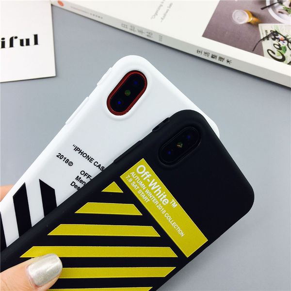 

Мода Off Tide White Stripe чехла для iPhone 11 про макс X XS Max XR Hipster Пару чехол для iPhone 6S 7 8 Plus Сили