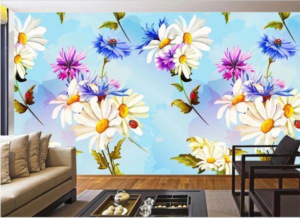 

3d room wallpaper custom p mural modern european pastoral tropical rain forest flowers southeast asian fresco wallpaper for walls 3 d