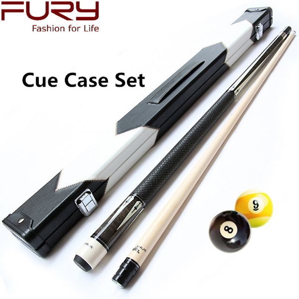 

fury brand professional billiard pool cues billiards cue case stick 11.75/12.75mm tips billiard black 8 model dl6