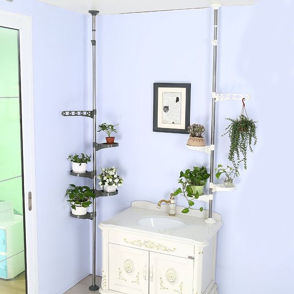 

indoor plant stand planter holder organiser tension pole storage rack flower display shelf home decor 1607xilie