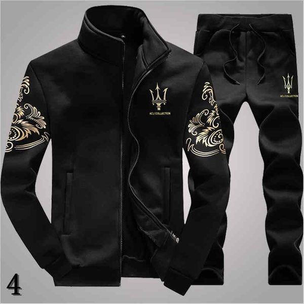 

designer tracksuit men luxury sweat suits autumn brand mens jogger suits jacket + pants sets sporting suit hip hop sets 4, Gray