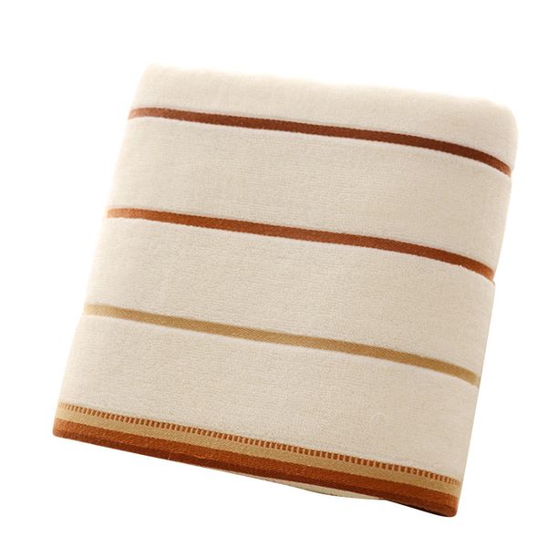 

simple stripes cotton comfortable and soft 70*140cm women soft quick drying spa bath towel absorbent vacation bathroom towels