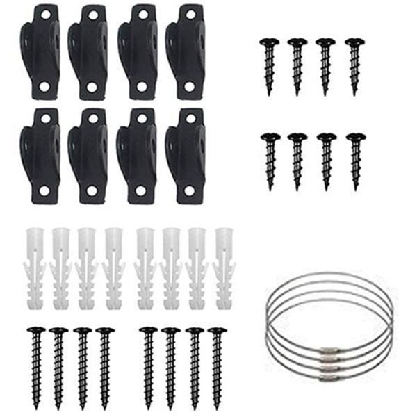 

furniture straps for baby proofing, metal child proofing furniture anchors (4 pack), secure 400 pound falling