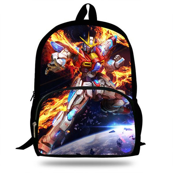 

16inch cartoon daban gundam schoolbag for teenager boys girls popular anime printing backpack for kids students mochila