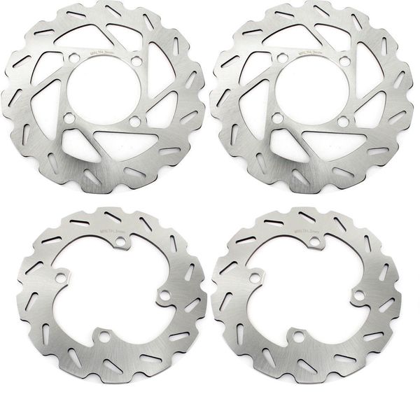 

bikingboy atv front rear brake discs disks rotors for yxr rhino / fi auto 4x4 / sport edition ducks unlimited version