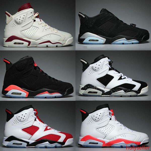 

6 6s infrared carmine basketball shoes men 6s unc toro hare oreo maroon low chrome sport blue sneakers shoes