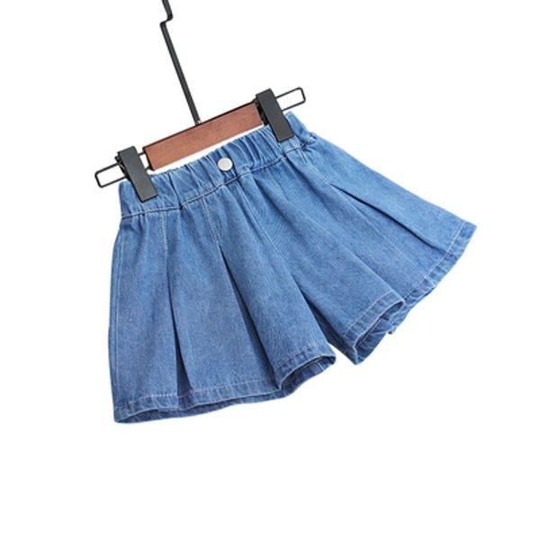 

2020 children clothes baby girls summer denim pants kids trousers for girls shorts lace ripped, Black