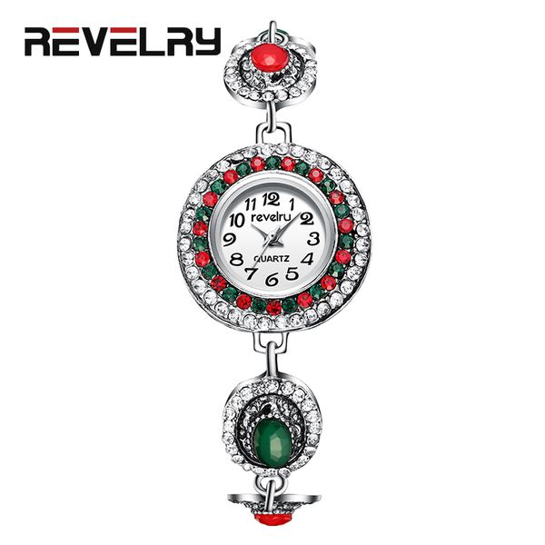 

women's crystal bracelet watch rhinestone silver belt ladies watch round dial female quartz movement female clock gift, Slivery;brown