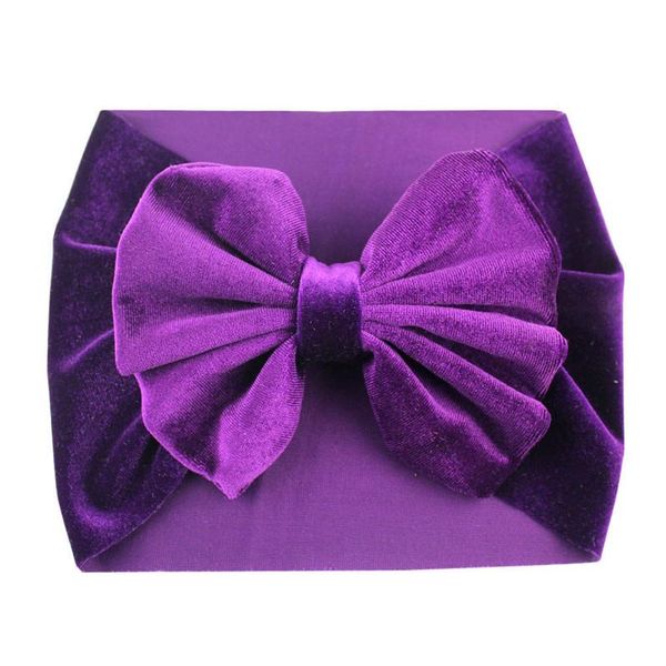 Commercio all'ingrosso personalizzato di vendita calda transfrontaliera baby big flower hairband decorazione del partito velluto fascia larga bambini accessori per capelli