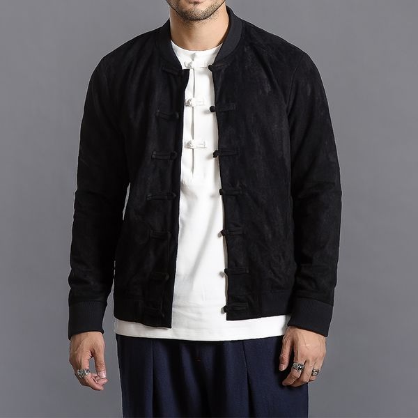 

traditional chinese jacket men's coat size  l xl 2xl 3xl, Red
