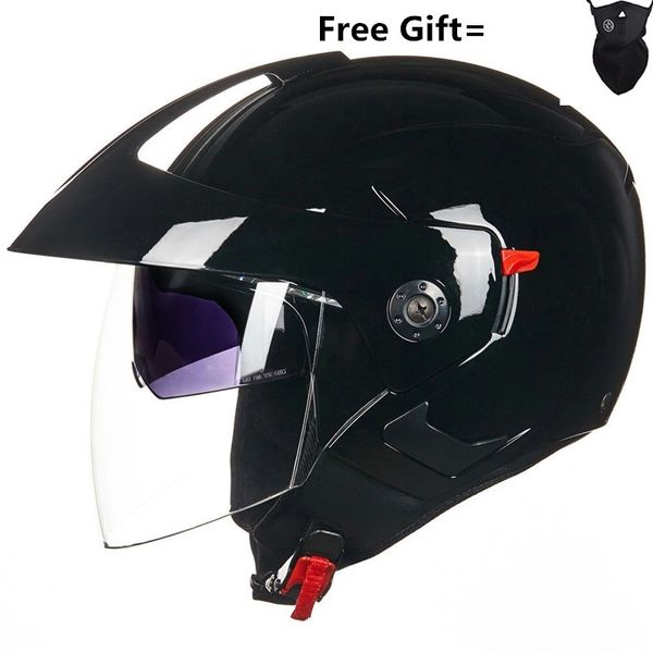 

2019 motocross helmet motorcycle motorbike dual lens summer/winter open face helmet moto capacete para motocicleta casco