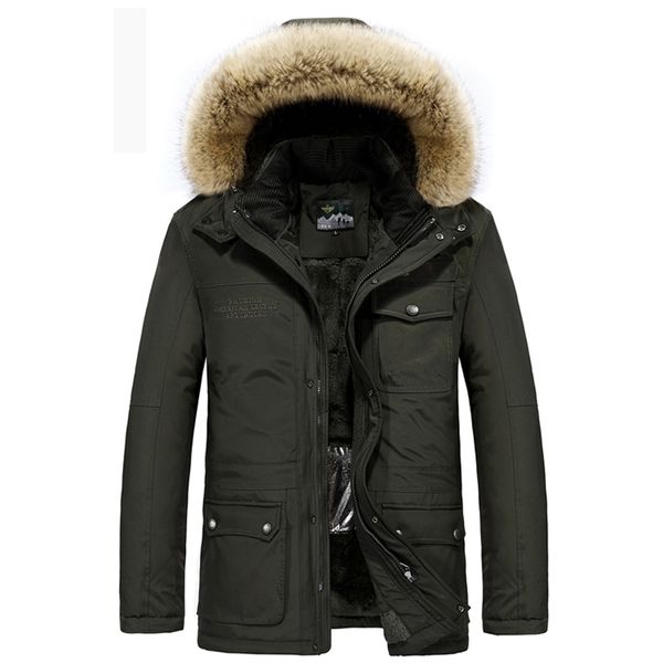

brand afs winter jacket men intelligent smart heating temperature controllable fleece parka men -40 degree russia coats, Black