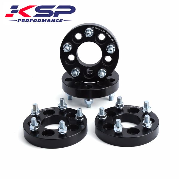 

ksp 4pcs 1'' 25mm forged wheel spacers adapters 5x100 to 5x114.3 64.1mm center bore with m12x1.5 studs for corolla