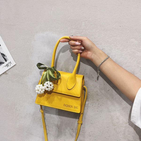 

simple small bag women 2019 new fashion women's handbag texture messenger bag