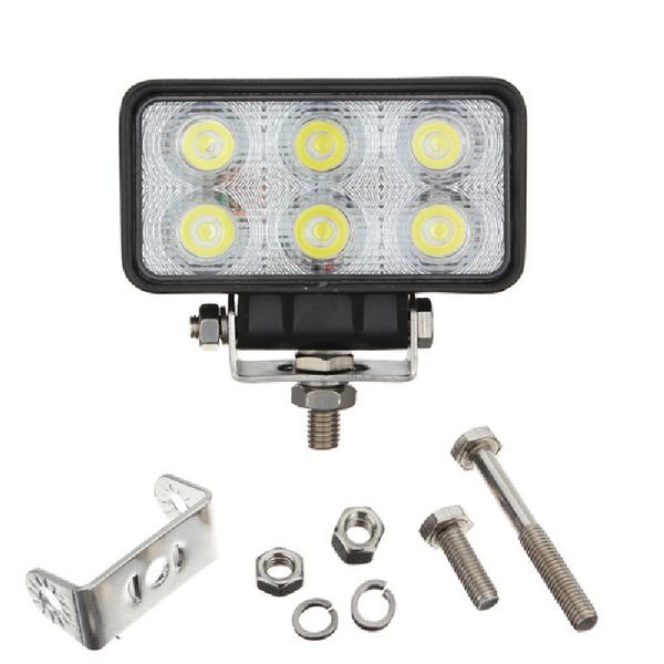 

1pc 18w 6led spot work lamp light off roads for trailer off road boat