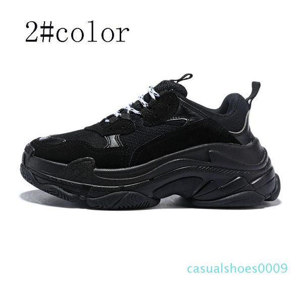 

2019 new designer shoes fashion paris sports casual dad men's and women's black and white casual shoes size 36-45 c09