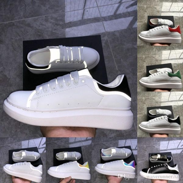 

reflective triple balck velvet chaussures white golden leather platform casual shoes falt designer shoes men women luxury party sneakers, Black
