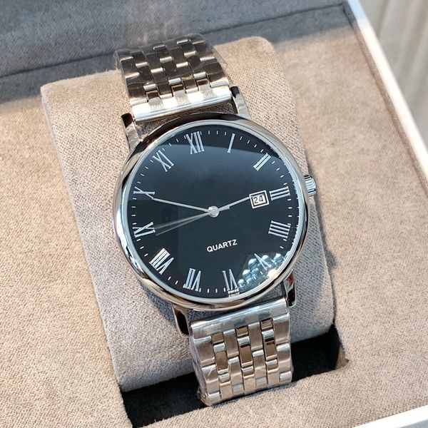 

мода часов классических высокого качества простого человек с наручными часами календарной даты стала роскошными симпатичными мужчинами часов, Slivery;brown