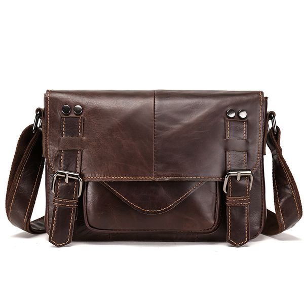 

boleke crazy horse messenger bag men leather single shoulder package oblique satchel genuine male briefcase ing
