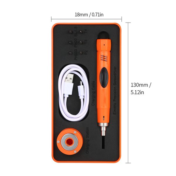 

meterk mini electric screwdriver kit pen type cordless screwdriver with 6pcs bits for mobile phone repair adjustable torque