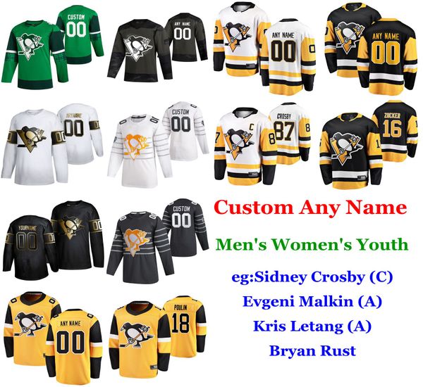 

s-6xl 2020 all-star game pittsburgh penguins hockey jerseys brandon tanev jersey jason zucker brian dumoulin jack johnson custom stitched, Black;red