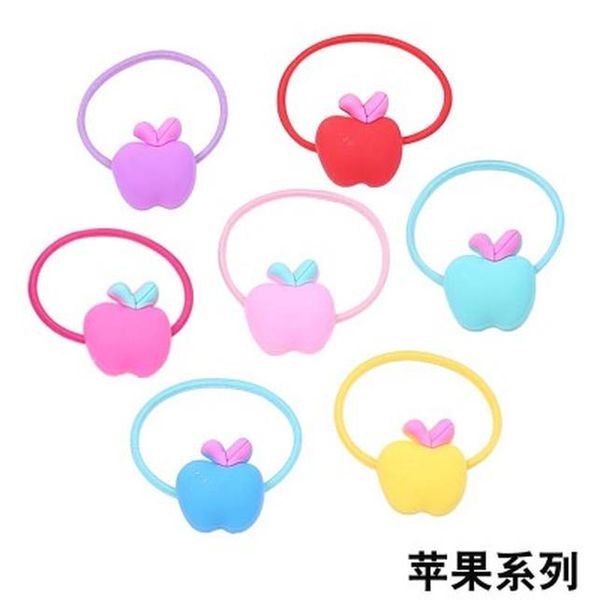 

sky grey silk elastic hair ties elastics hair band assorted colors baby girls kids treccia per capelli sweet07 gioio