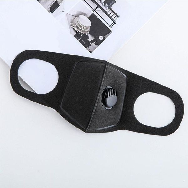 

dhl shipfashion black anti dust cotton mouth masks with valve pm2.5 filter reusable washable sponge snowboard face mask dustproof gz0n