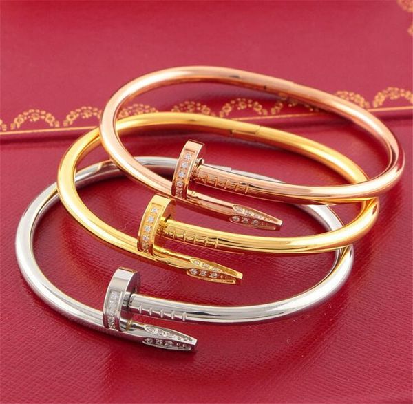 

316l titanium teel brand name nail punk lover women and man bangle hipping