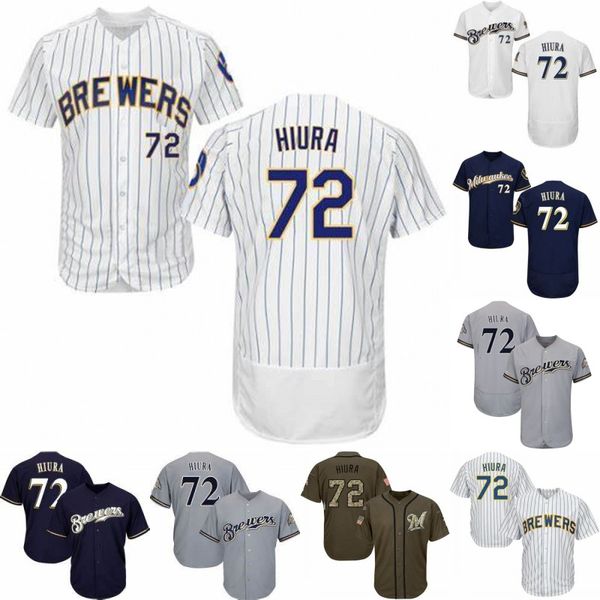 

Mens #72 Keston Hiura Jersey Milwaukee Best Seller Keston Hiura Brewers 100% Stitched Baseball Jerseys Free Shipping