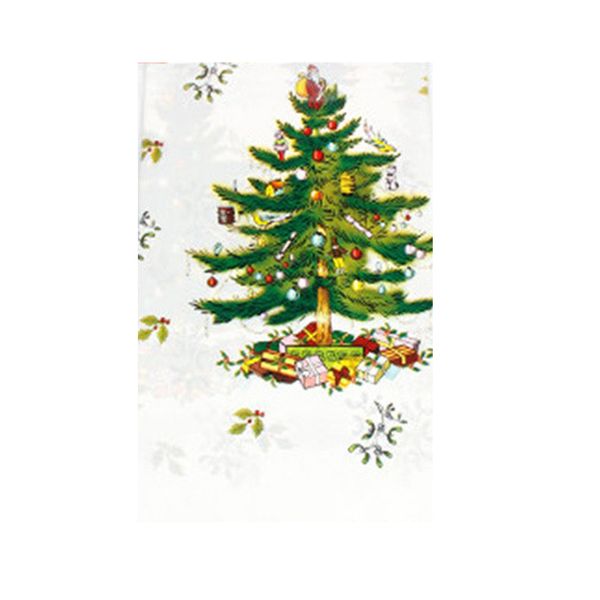 

new santa claus cartoon tablecloth christmas decoration green colorful
