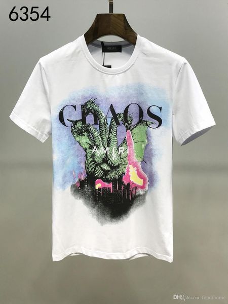 

amiri t-shirt mens designer t shirts short sleeve 162 womens brand tshirt tee fashion printed cotton 2020 summer new arrival, White;black