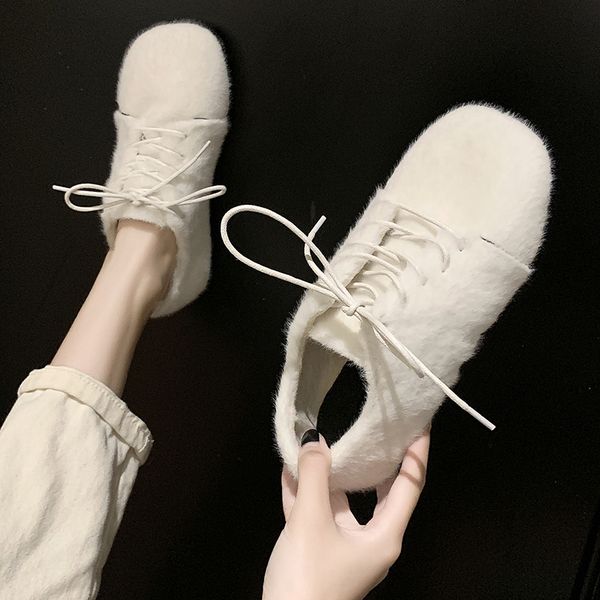 

square toe 2019 fashion women's casual woman platform shoes loafers fur flats slip-on modis cross new dress boat slip on, Black