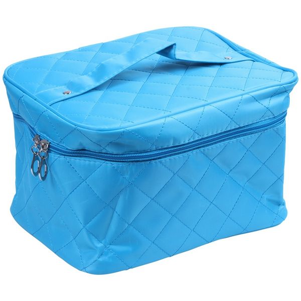 

toiletry bags,portable travel cosmetic bag large capacity waterproof multifunction bag makeup organizer case blue