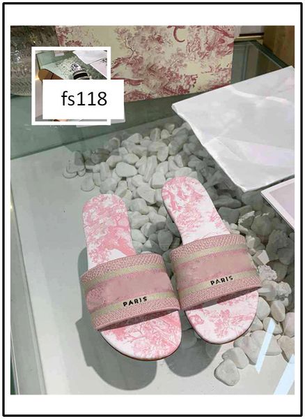 

original box new women slippers brand sandals flat designer shoes slide dazzle flowers embroidery sandal floral striped beach slipper 3, Black