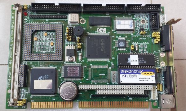 

486 motherboard pca 6145b 45l rev c2 with network interface end cpu memory fan