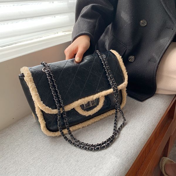 

fashion shoulder bag for women 2020 soft leather ladies purse clutch luxury designer chain crossbody messenger bags for ladies